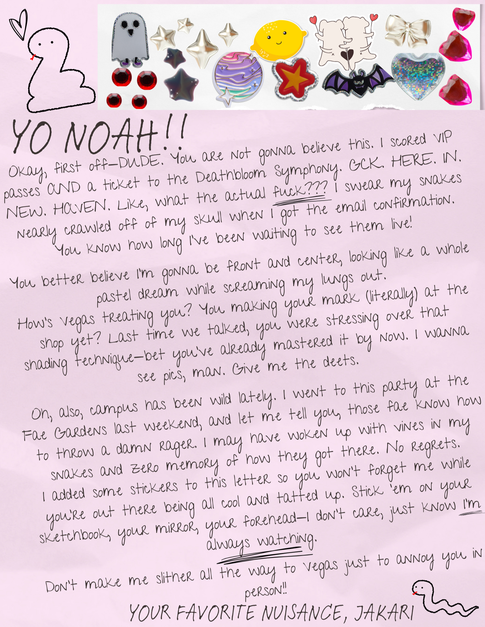 Jakari's Letter